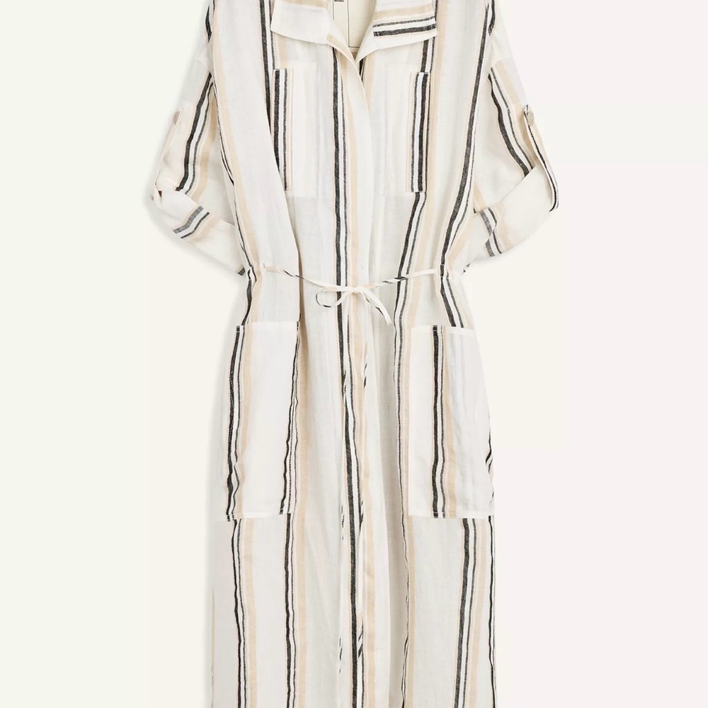 Zara SRPLS collection linen Jacket/Shirt Dress